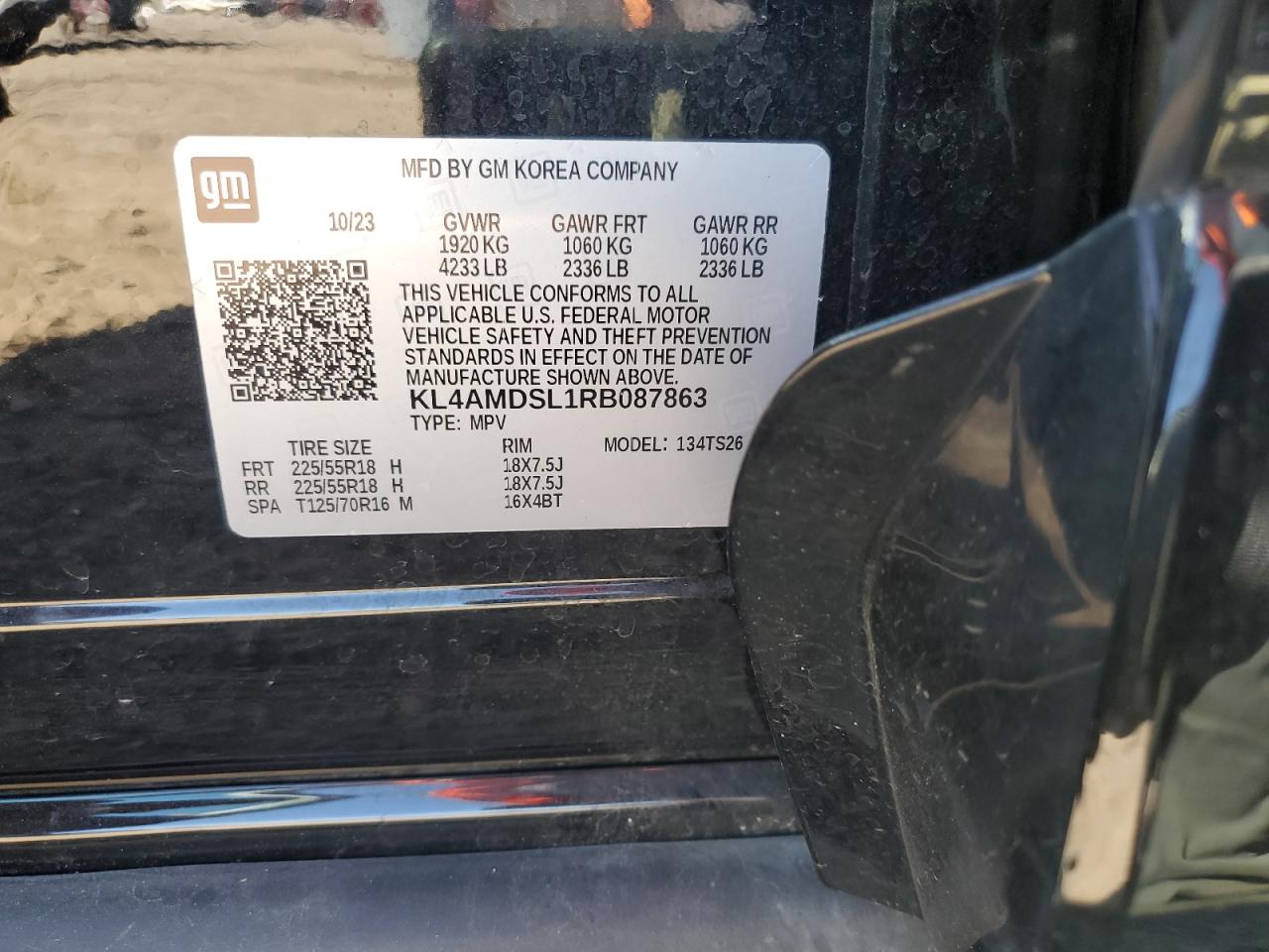 2024 Buick Encore Gx Sport Touring VIN: KL4AMDSL1RB087863 Lot: 85871355