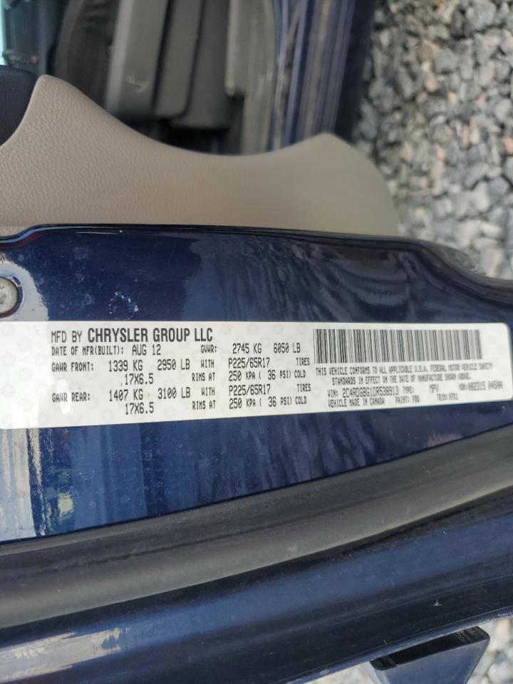 2013 Dodge Grand Caravan Se VIN: 2C4RDGBG1DR538913 Lot: 85929245