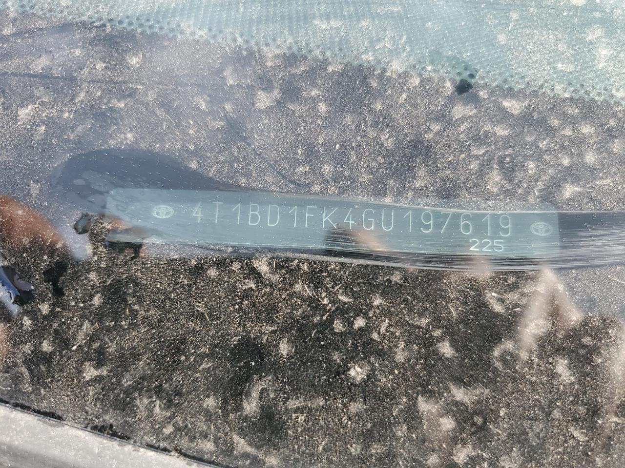 2016 Toyota Camry Hybrid VIN: 4T1BD1FK4GU197619 Lot: 82299075