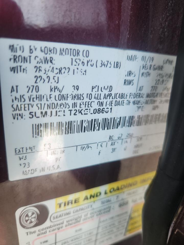 2019 Lincoln Navigator Reserve VIN: 5LMJJ2LT2KEL08661 Lot: 85104205