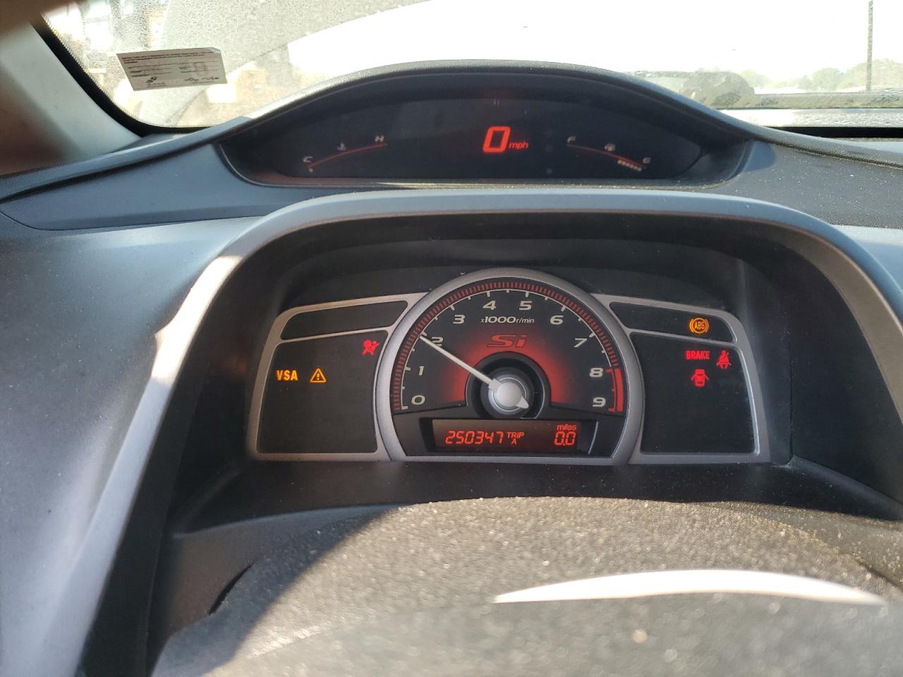 2008 Honda Civic Si VIN: 2HGFA55508H707925 Lot: 82173685