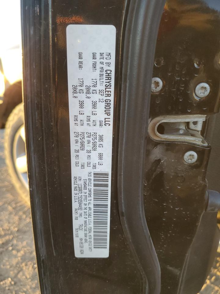 2013 Ram 1500 Slt VIN: 1C6RR7LT5DS504492 Lot: 82752545