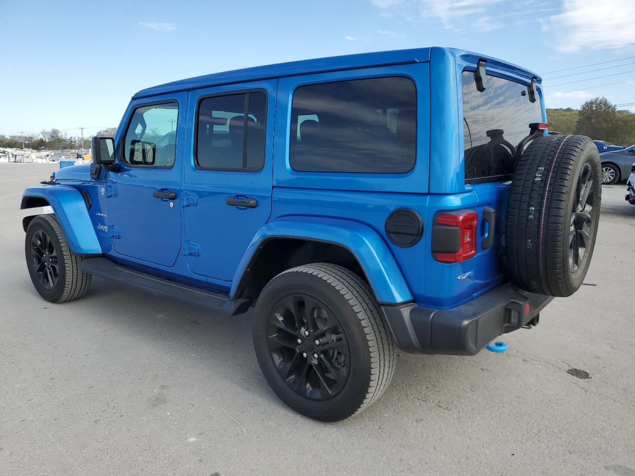 2022 Jeep Wrangler Unlimited Sahara 4Xe blue null hybrid 1C4JJXP66NW275039 photo #3
