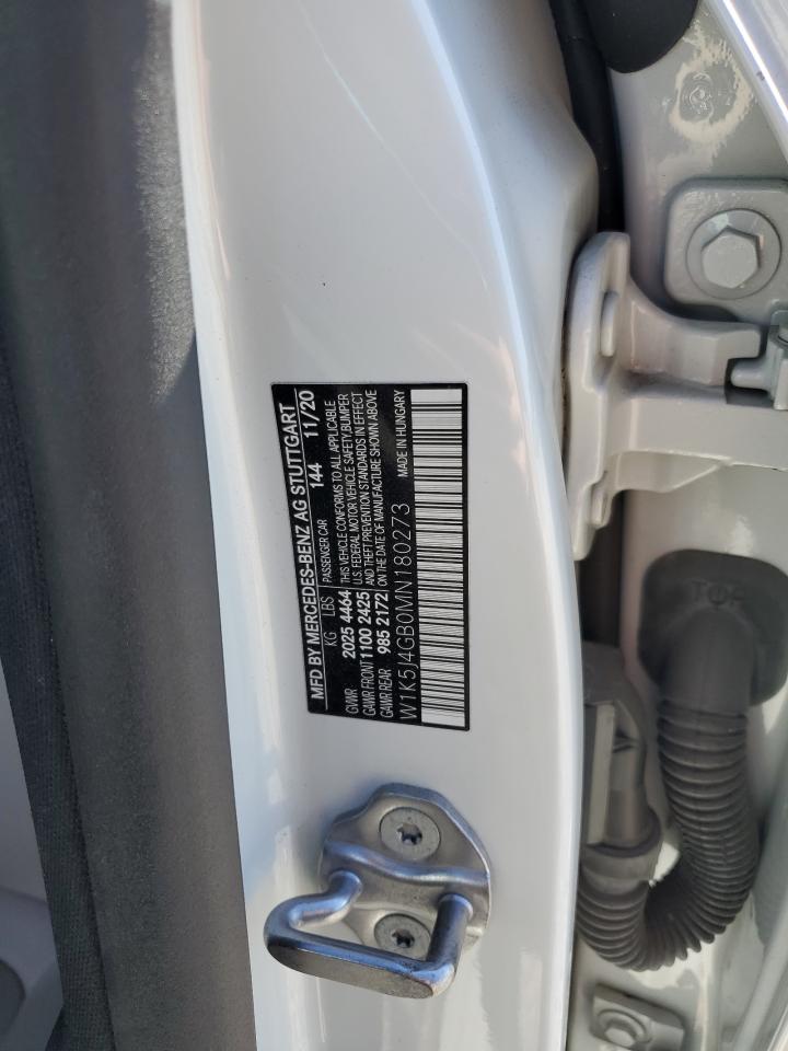 2021 Mercedes-Benz Cla 250 VIN: W1K5J4GB0MN180273 Lot: 82582795