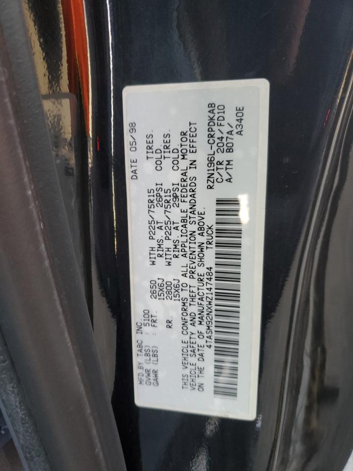 1998 Toyota Tacoma Xtracab Prerunner VIN: 4TASM92NXWZ147484 Lot: 82600785