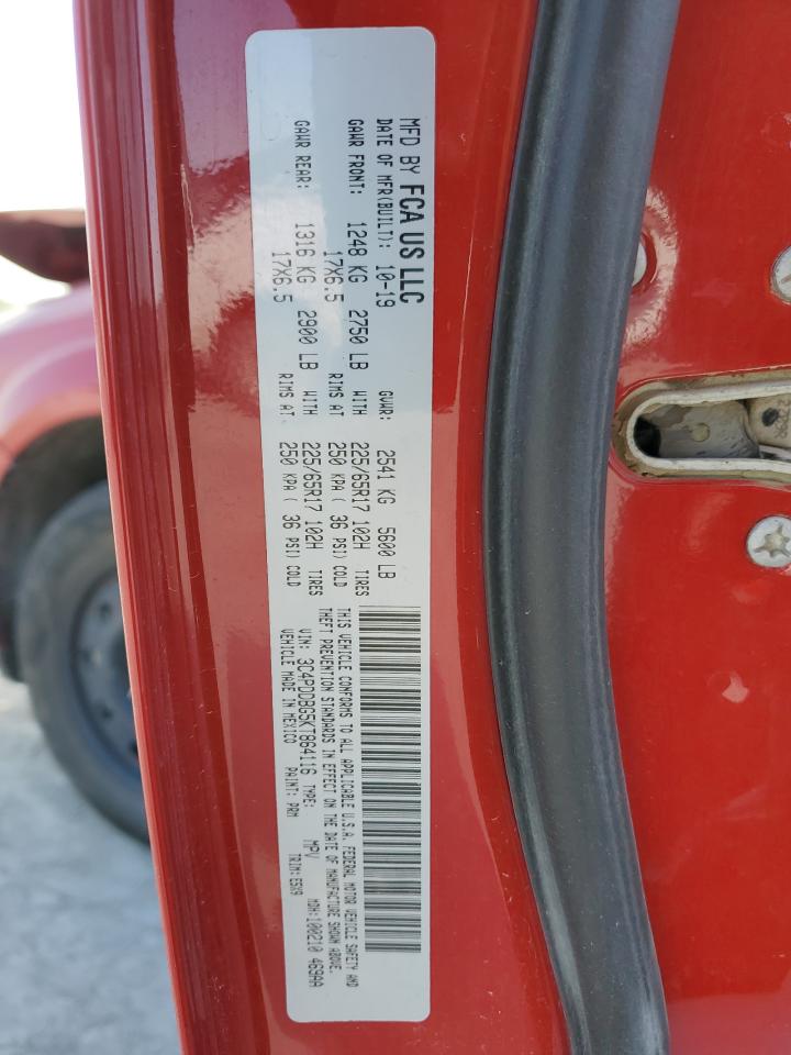 2019 Dodge Journey Se VIN: 3C4PDDBG5KT864116 Lot: 83964345