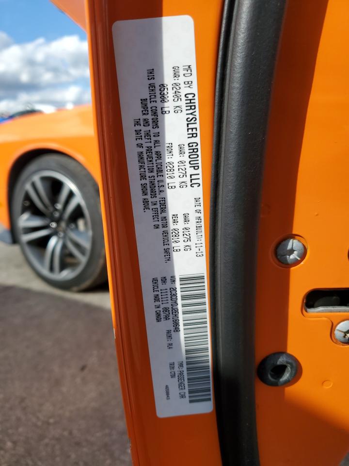 2014 Dodge Challenger Srt8 Core VIN: 2C3CDYDJ2EH160648 Lot: 89847295