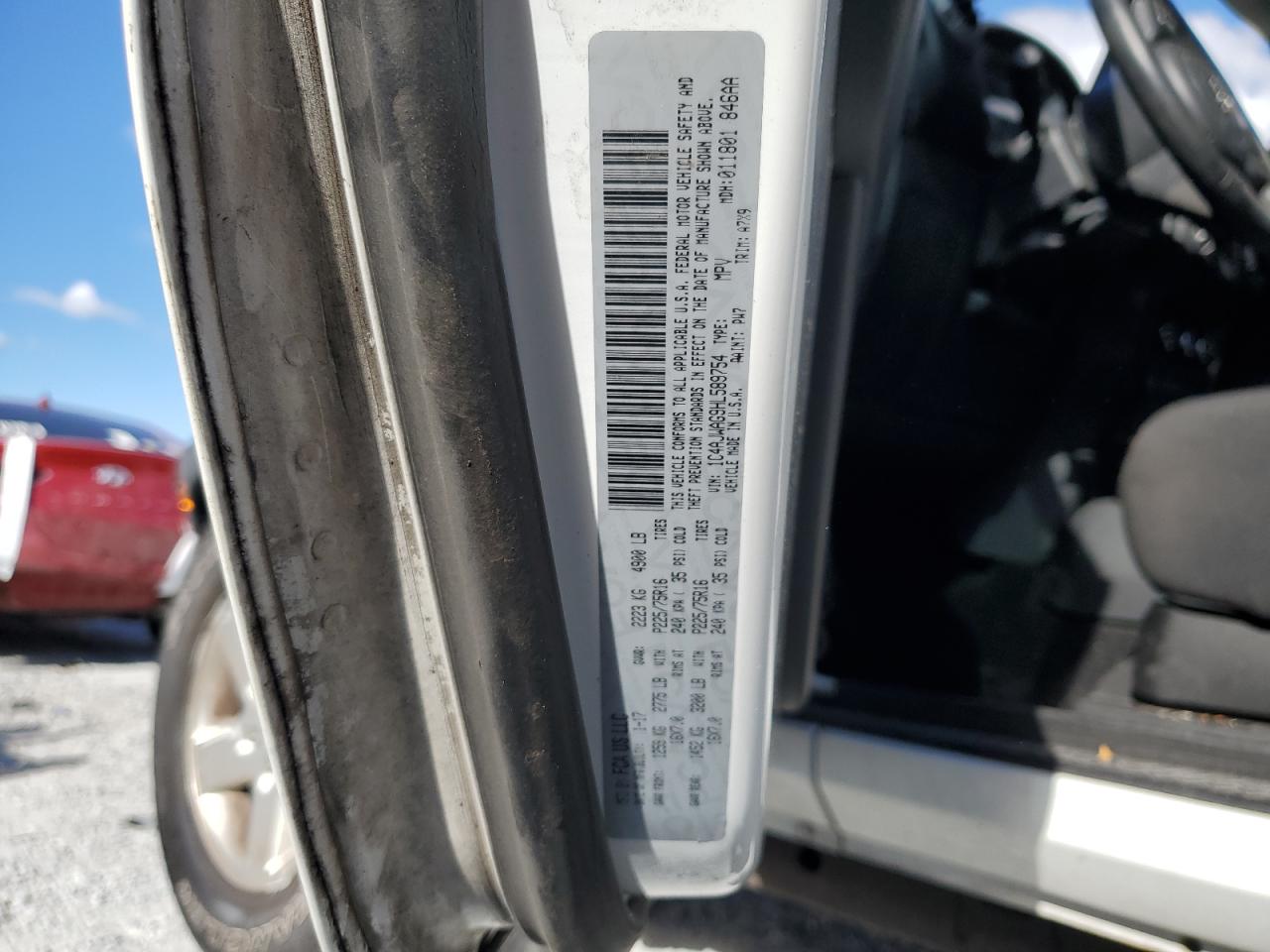 2017 Jeep Wrangler Sport VIN: 1C4AJWAG9HL589754 Lot: 82408525