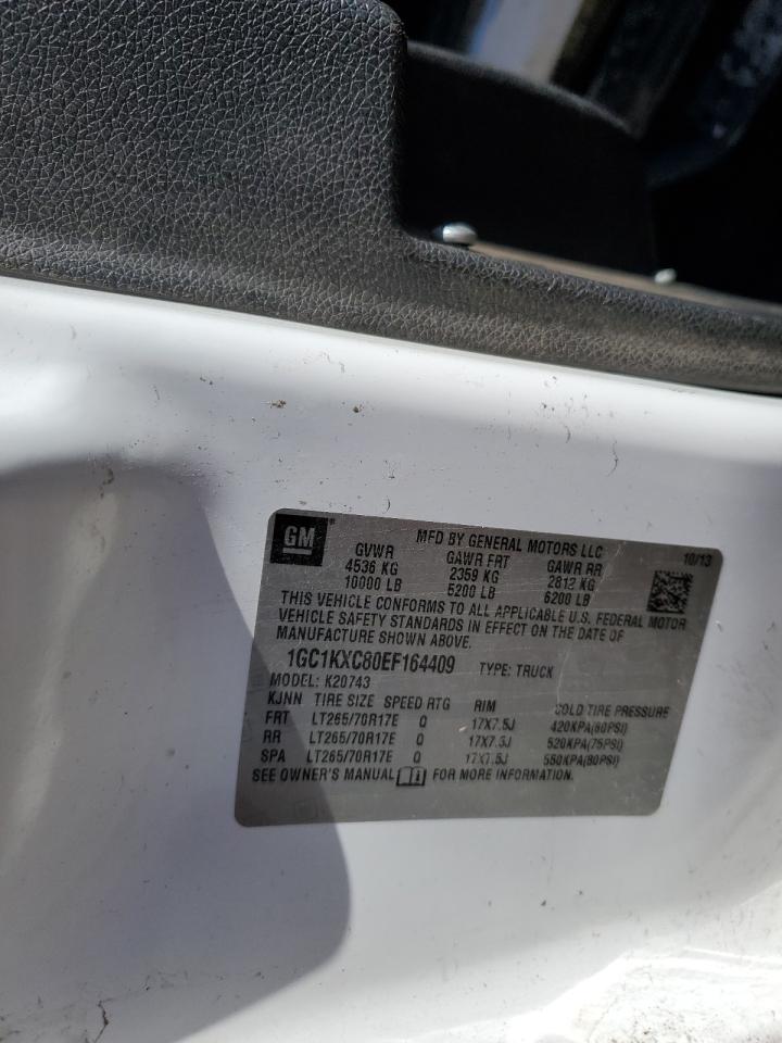 2014 Chevrolet Silverado K2500 Heavy Duty Lt VIN: 1GC1KXC80EF164409 Lot: 85468655