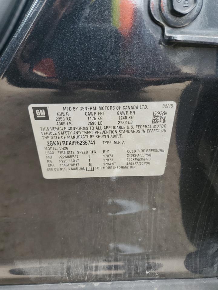 2015 GMC Terrain Sle VIN: 2GKALREK8F6285741 Lot: 82333445