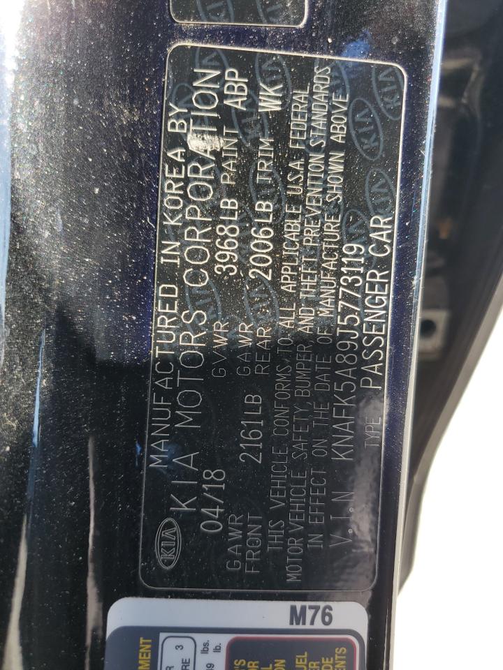 2018 Kia Forte Lx VIN: KNAFK5A89J5773119 Lot: 90507845