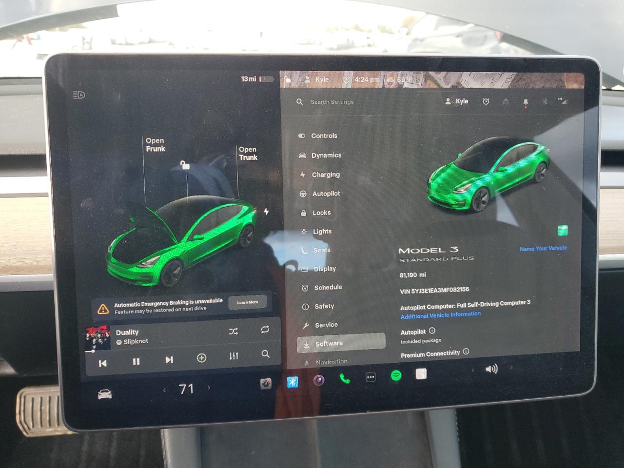 2021 Tesla Model 3 VIN: 5YJ3E1EA3MF082156 Lot: 82737065