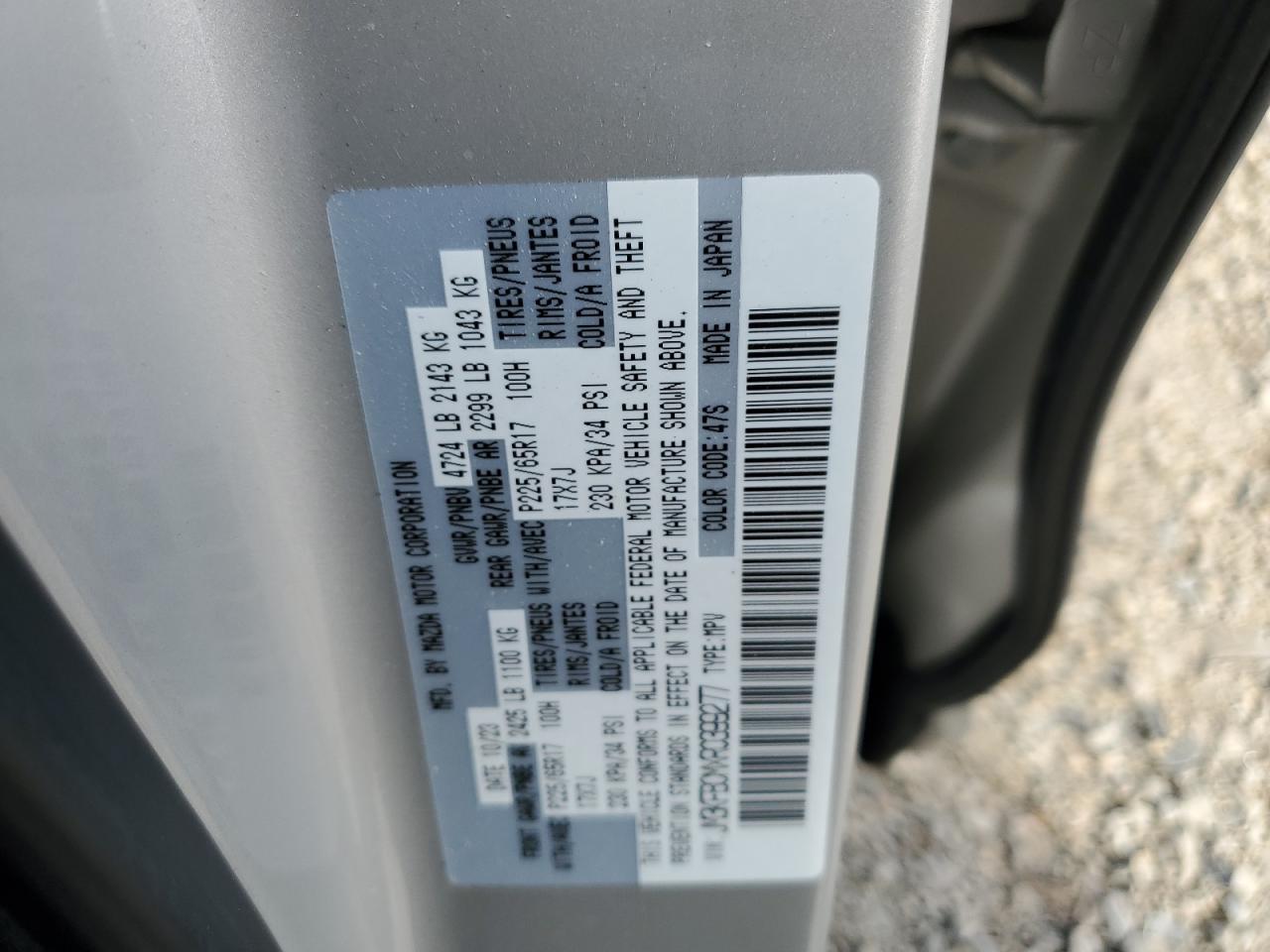 2024 Mazda Cx-5 Preferred VIN: JM3KFBCMXR0399277 Lot: 85894765