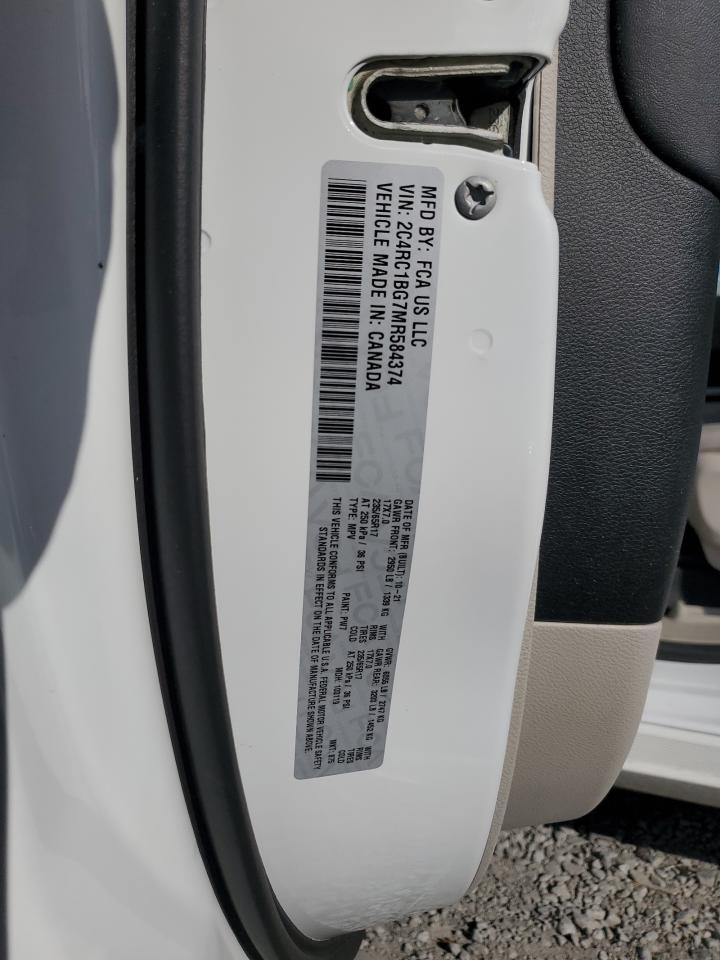 2021 Chrysler Pacifica Touring L VIN: 2C4RC1BG7MR584374 Lot: 82256785