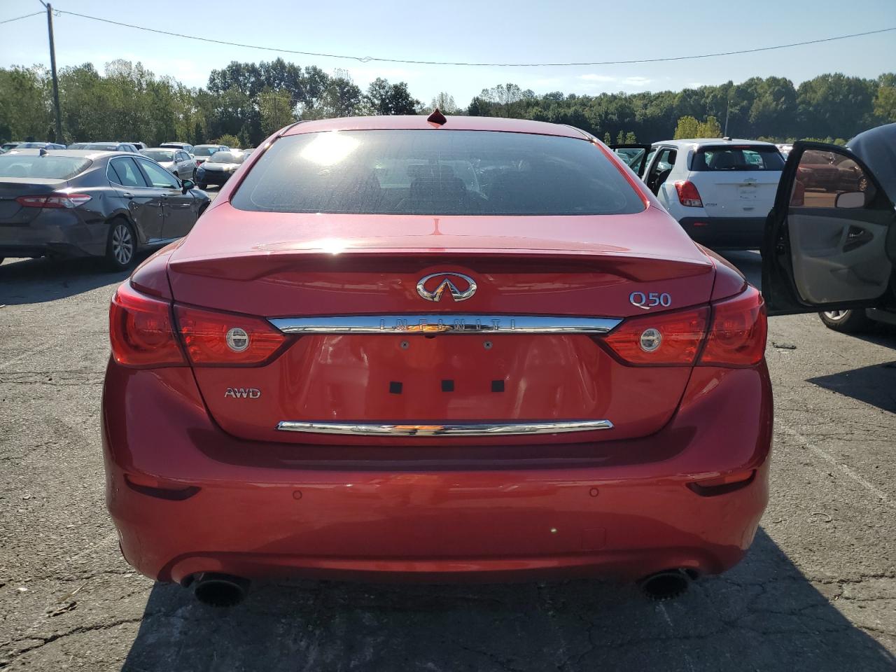 2017 Infiniti Q50 Red Sport 400 VIN: JN1FV7AR3HM870365 Lot: 82002285