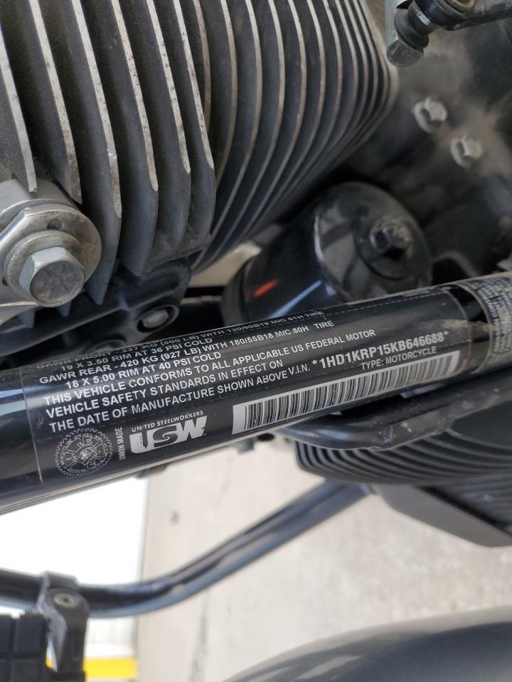 2019 Harley-Davidson Flhxs VIN: 1HD1KRP15KB646688 Lot: 82271165