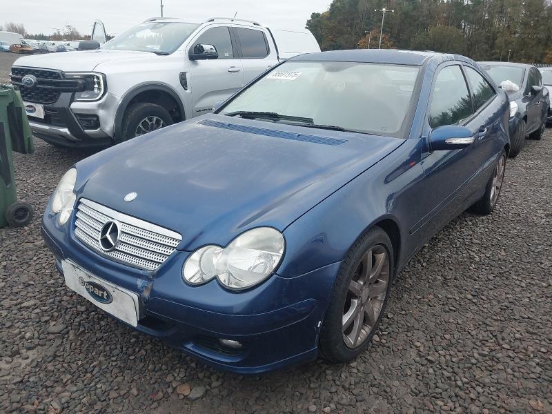 2008 MERCEDES-BENZ C CLASS C200K SE 3DR AUTO for sale at Copart EAST KILBRIDE