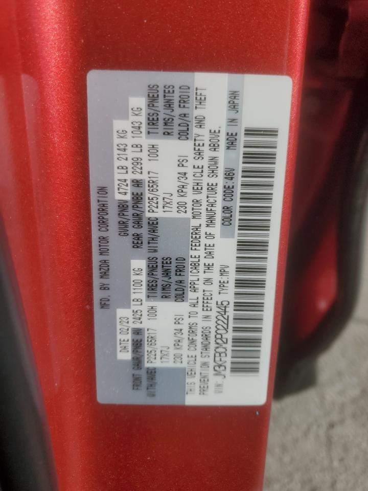 2023 Mazda Cx-5 Preferred VIN: JM3KFBCM2P0222445 Lot: 91005345