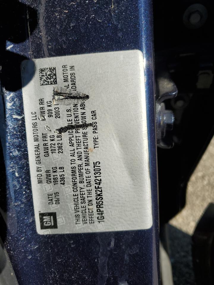 2015 Buick Verano Convenience VIN: 1G4PR5SK2F4213075 Lot: 82388355