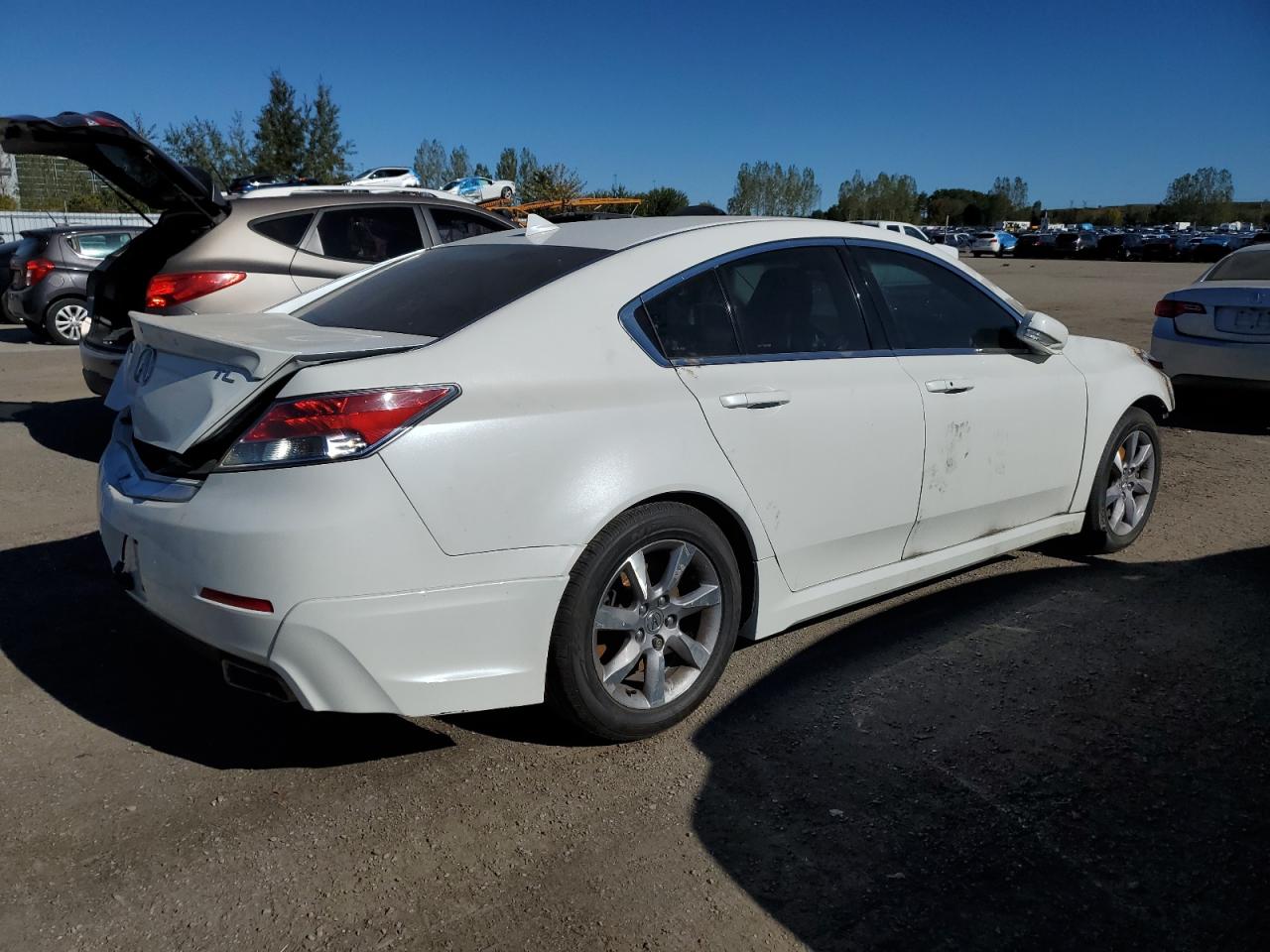 2013 Acura Tl Tech white sedan gas 19UUA8F54DA800186 photo #4