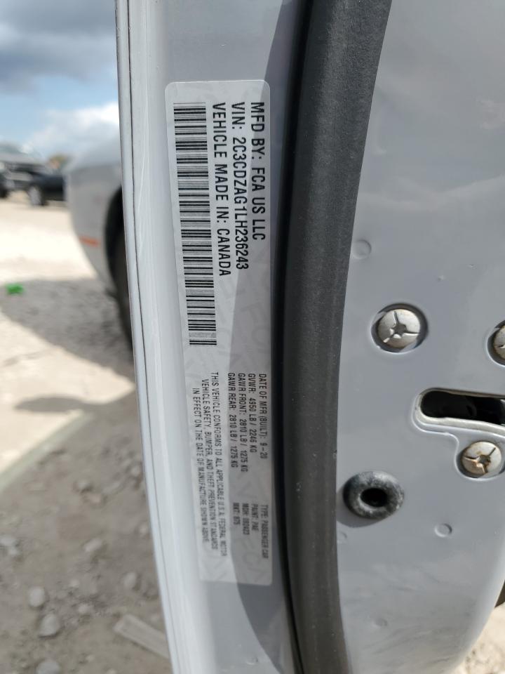 2020 Dodge Challenger Sxt VIN: 2C3CDZAG1LH236243 Lot: 86677255
