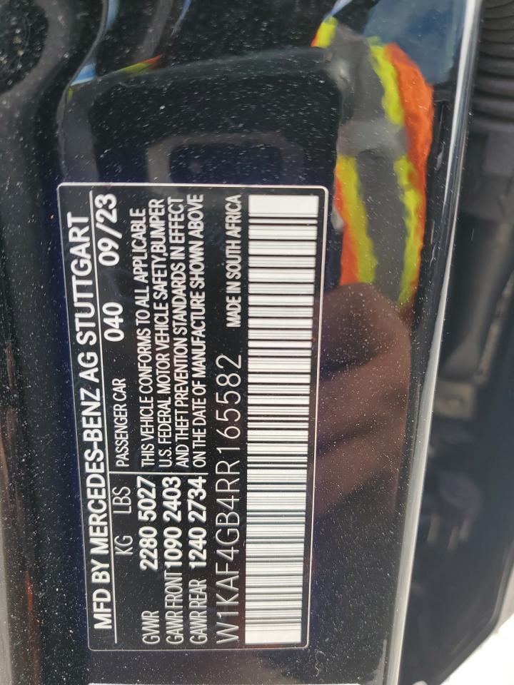 2024 Mercedes-Benz C 300 VIN: W1KAF4GB4RR165582 Lot: 86158015