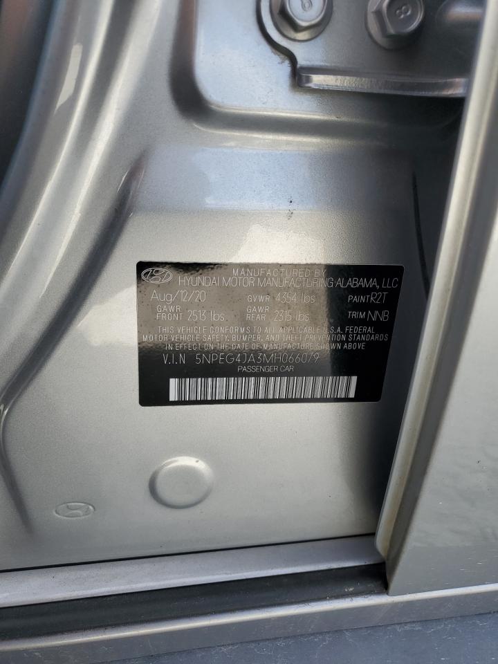 2021 Hyundai Sonata Se VIN: 5NPEG4JA3MH066079 Lot: 86536945