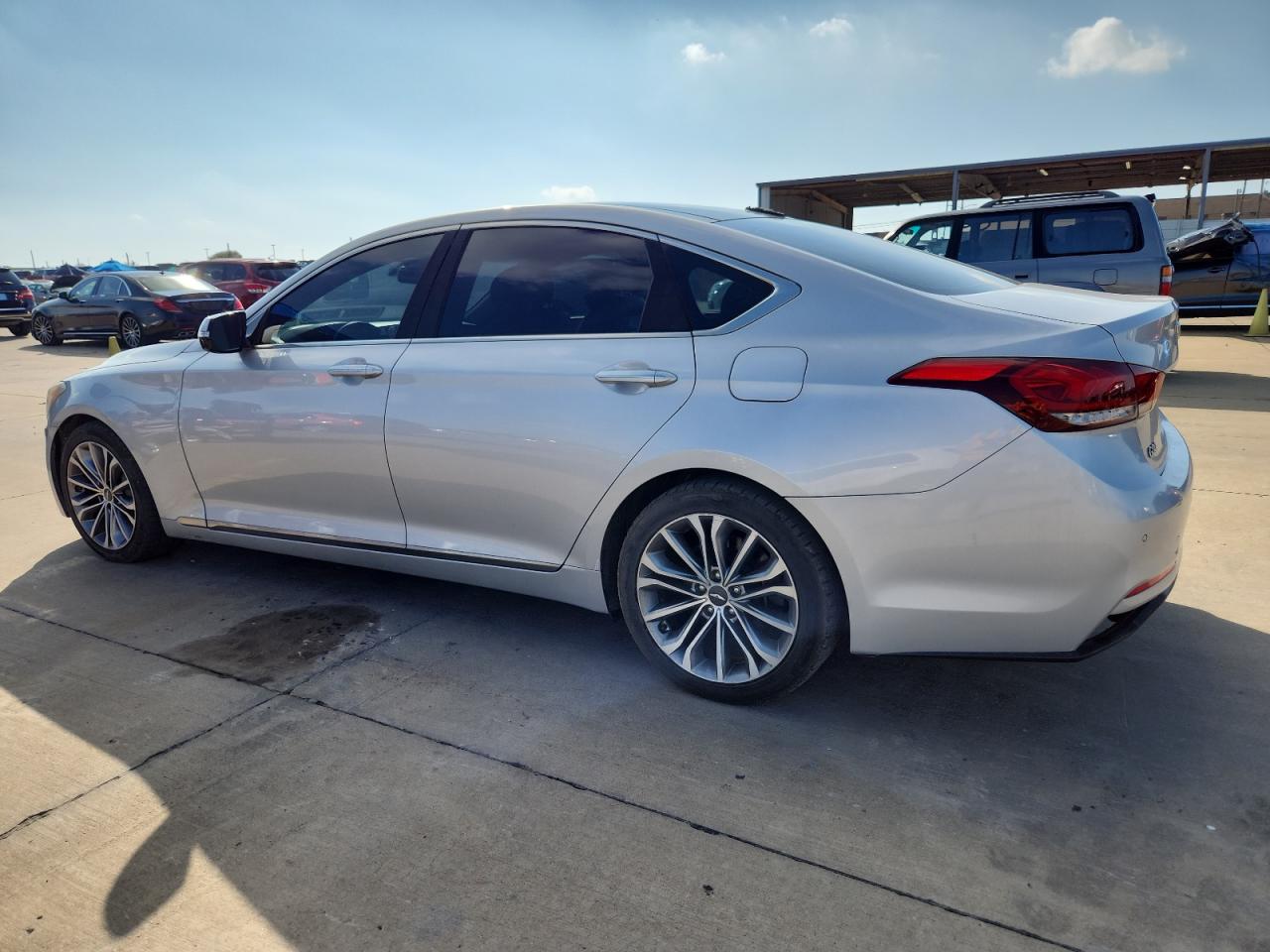 2017 Genesis G80 Base silver null gas KMHGN4JE7HU180093 photo #3