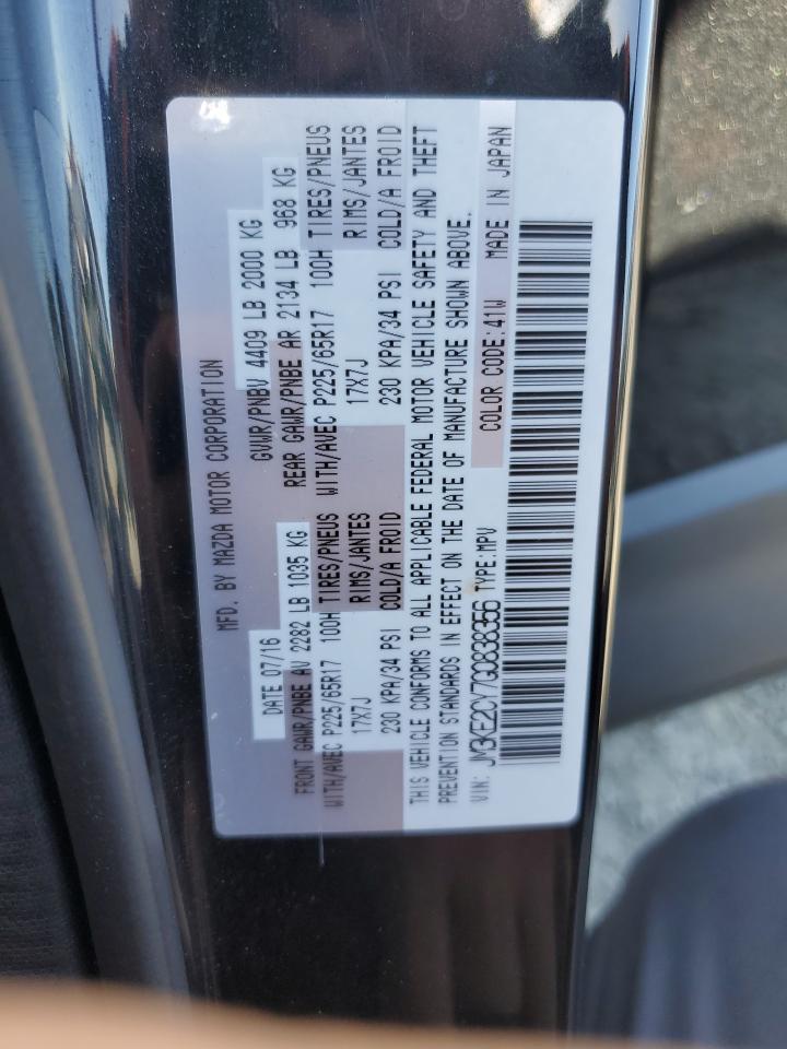 2016 Mazda Cx-5 Touring VIN: JM3KE2CY7G0838356 Lot: 82389515