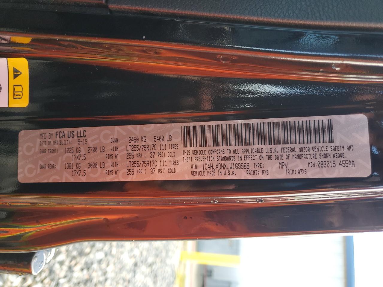 2020 Jeep Wrangler Unlimited Sport VIN: 1C4HJXDNXLW169989 Lot: 84884725