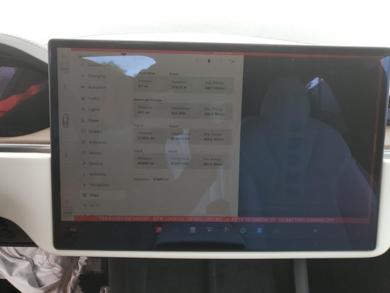 2022 Tesla Model X VIN: 7SAXCDE57NF349251 Lot: 86463865