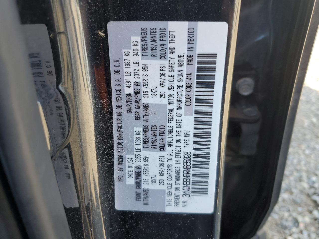 2024 Mazda Cx-30 Select VIN: 3MVDMBBM5RM655328 Lot: 82651425