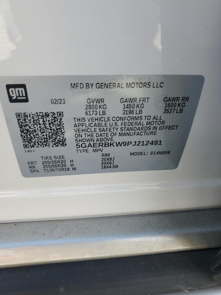 2023 Buick Enclave Essence VIN: 5GAERBKW9PJ212491 Lot: 86172175