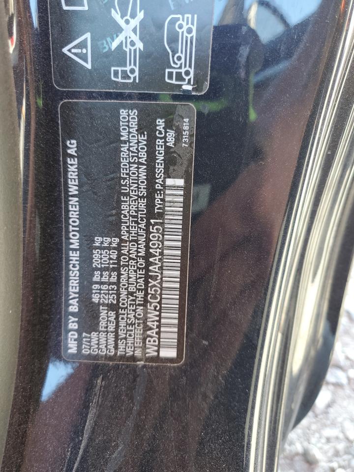 2018 BMW 430Xi VIN: WBA4W5C5XJAA49951 Lot: 82294945