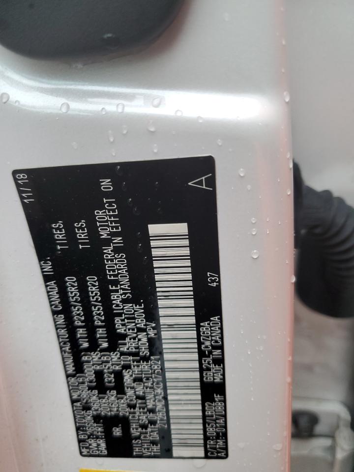 2019 Lexus Rx 350 Base VIN: 2T2BZMCA9KC176821 Lot: 90411245