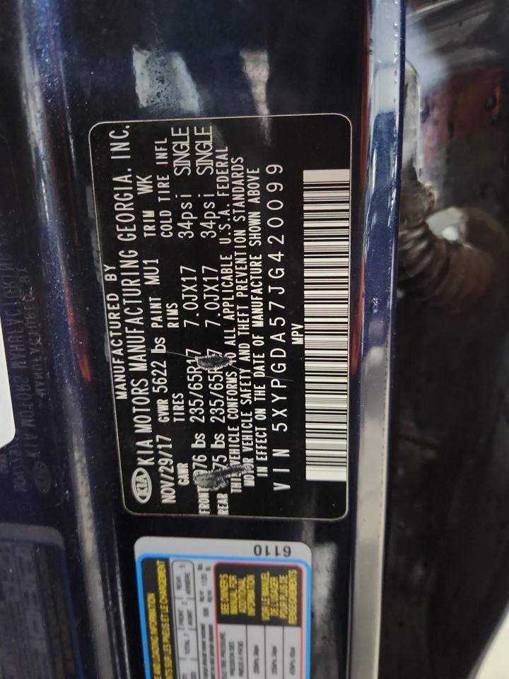 2018 Kia Sorento Lx VIN: 5XYPGDA57JG420099 Lot: 84895545