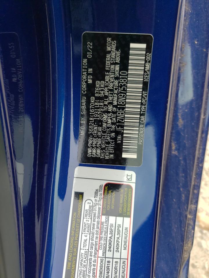 2022 Toyota Gr 86 Premium VIN: JF1ZNBE18N9753810 Lot: 81936725