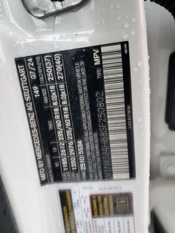 2025 Mercedes-Benz Glc 300 4Matic VIN: W1NKM4HB8SF250802 Lot: 90818365