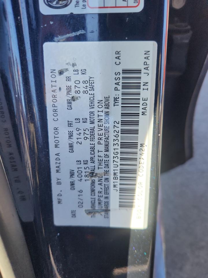 2016 Mazda 3 Sport VIN: JM1BM1U73G1336272 Lot: 91095535