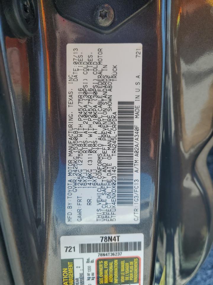 2013 Toyota Tacoma Access Cab VIN: 5TFUX4ENXDX023145 Lot: 81835375