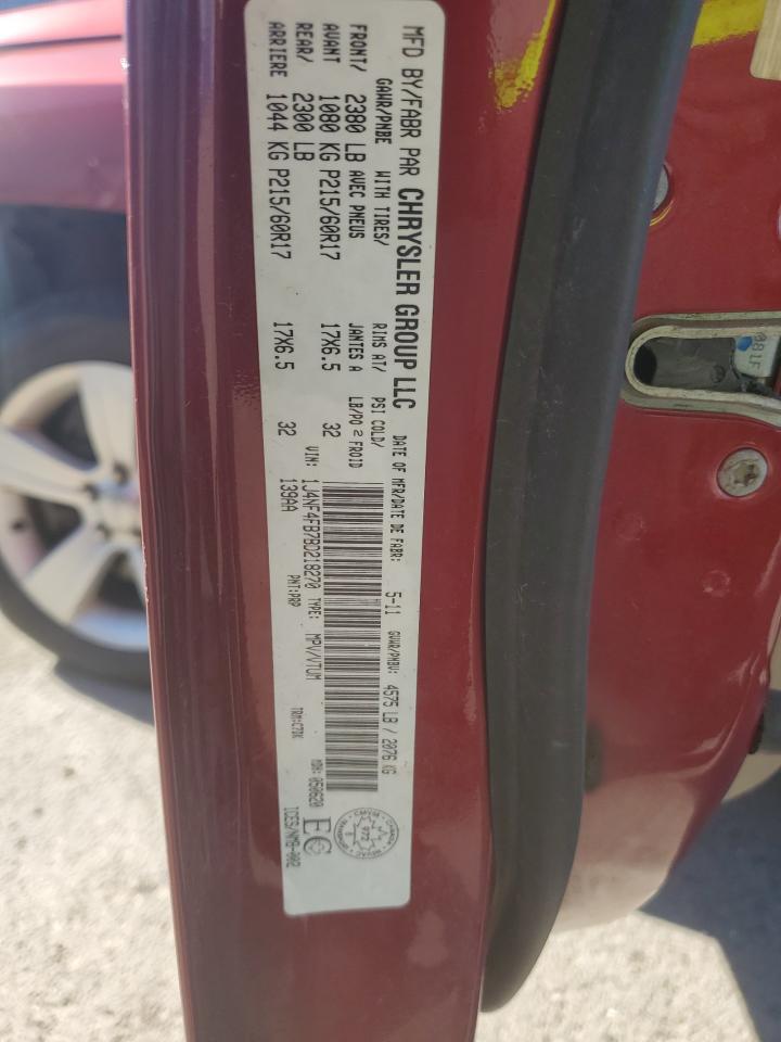 2011 Jeep Compass VIN: 1J4NF4FB7BD218270 Lot: 85831225