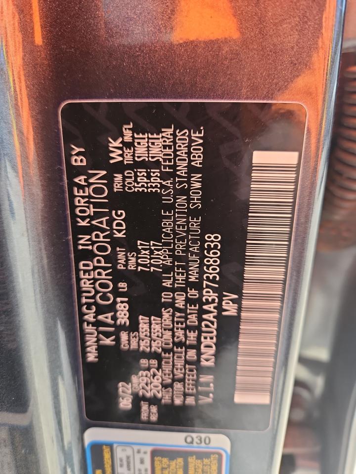 2023 Kia Seltos S VIN: KNDEU2AA3P7368638 Lot: 85850725