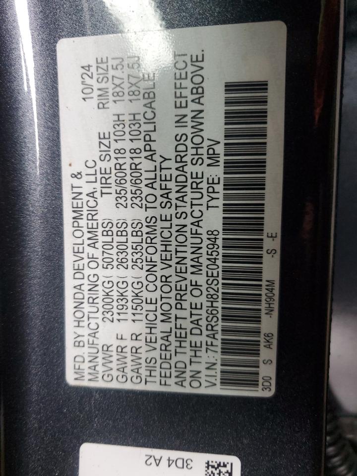 2025 Honda Cr-V Sport-L VIN: 7FARS6H82SE045948 Lot: 86249475