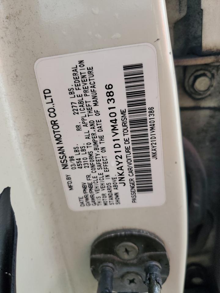 1997 Infiniti J30 VIN: JNKAY21D1VM401386 Lot: 82330105