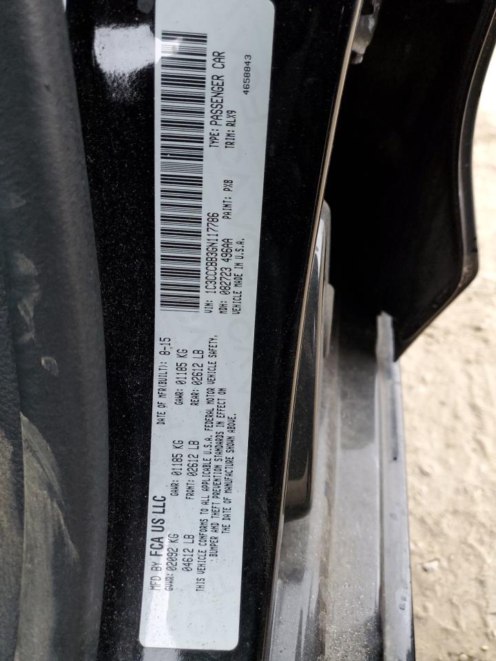 2016 Chrysler 200 S VIN: 1C3CCCBB3GN117786 Lot: 90601025