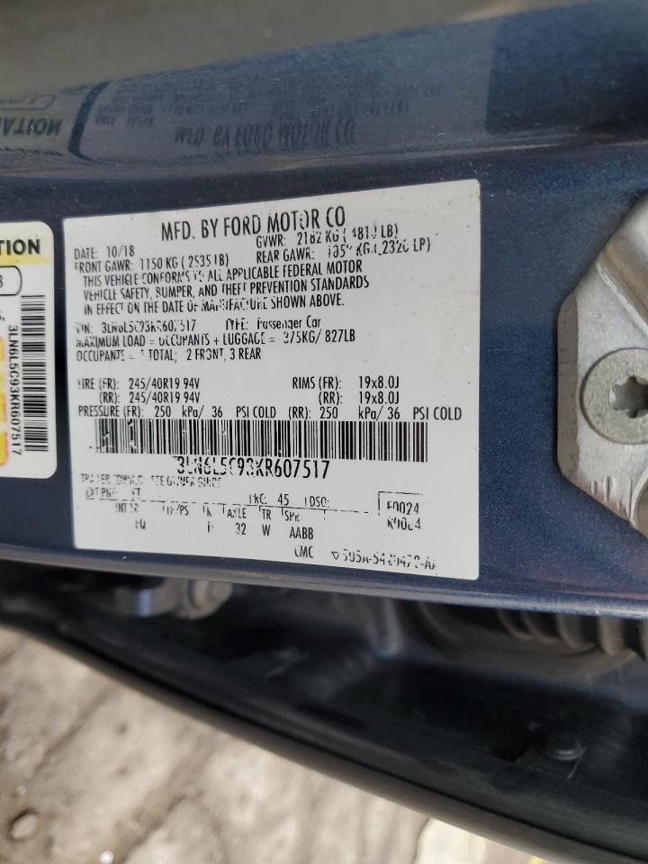 2019 Lincoln Mkz Reserve I VIN: 3LN6L5C93KR607517 Lot: 85129195