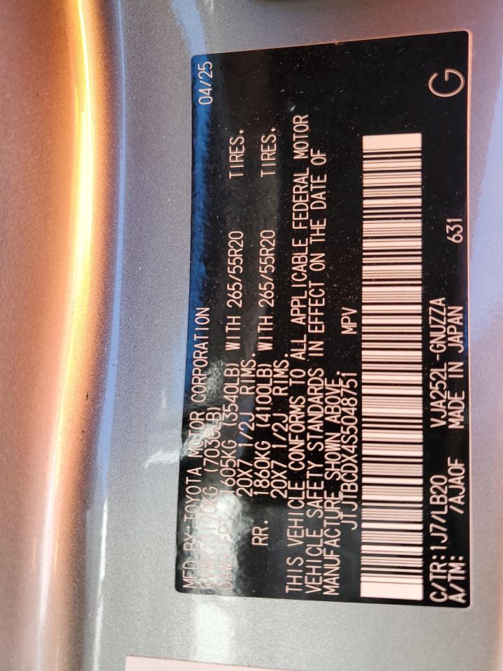 2025 Lexus Gx 550 Premium/Premium+ VIN: JTJTBCDX4S5048751 Lot: 86858745