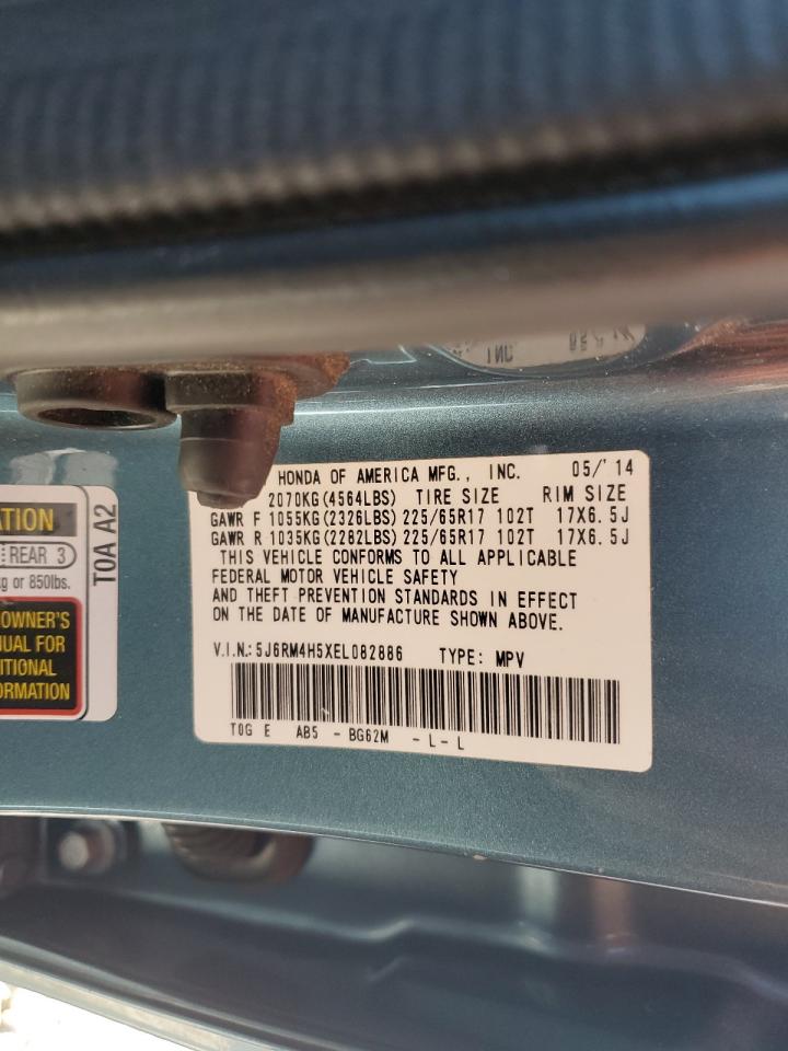 2014 Honda Cr-V Ex VIN: 5J6RM4H5XEL082886 Lot: 87365305