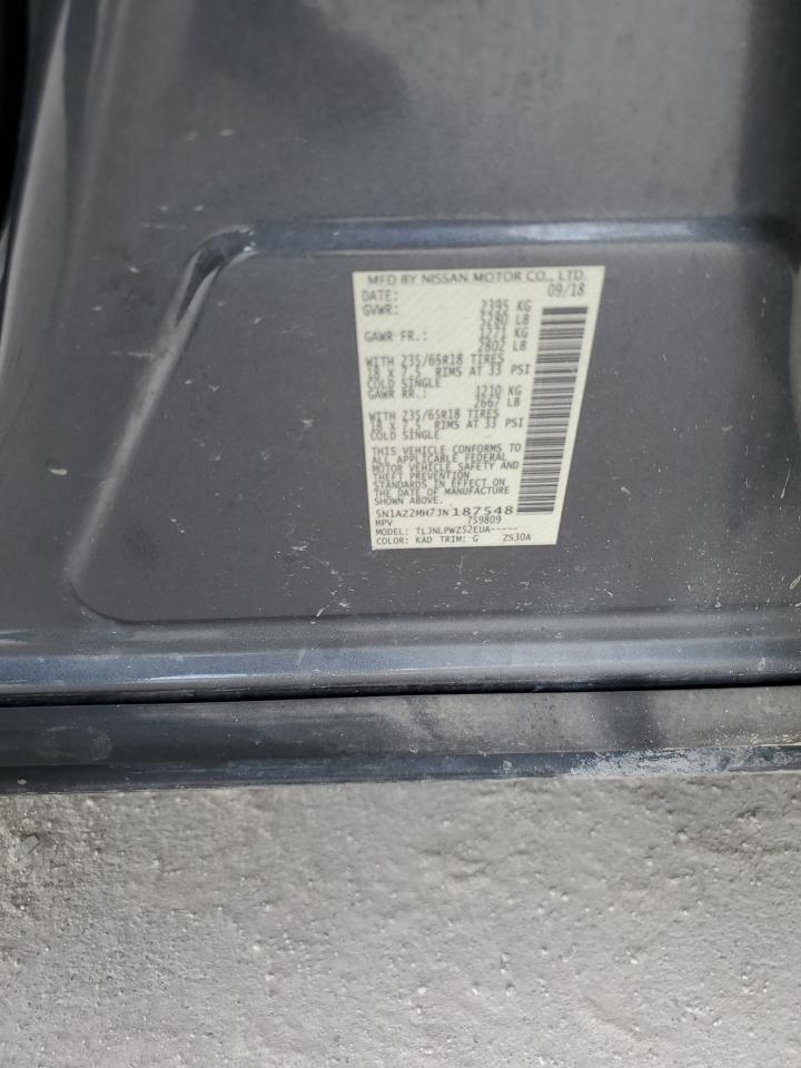 2018 Nissan Murano S VIN: 5N1AZ2MH7JN187548 Lot: 84801405