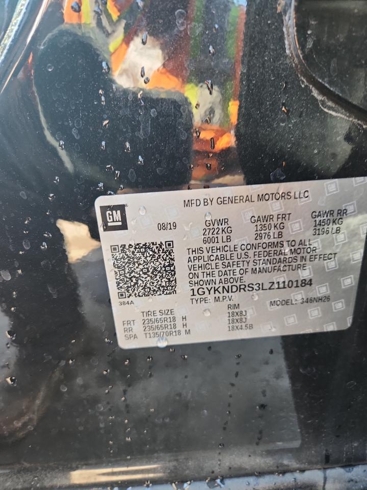 2020 Cadillac Xt5 Premium Luxury VIN: 1GYKNDRS3LZ110184 Lot: 84951865